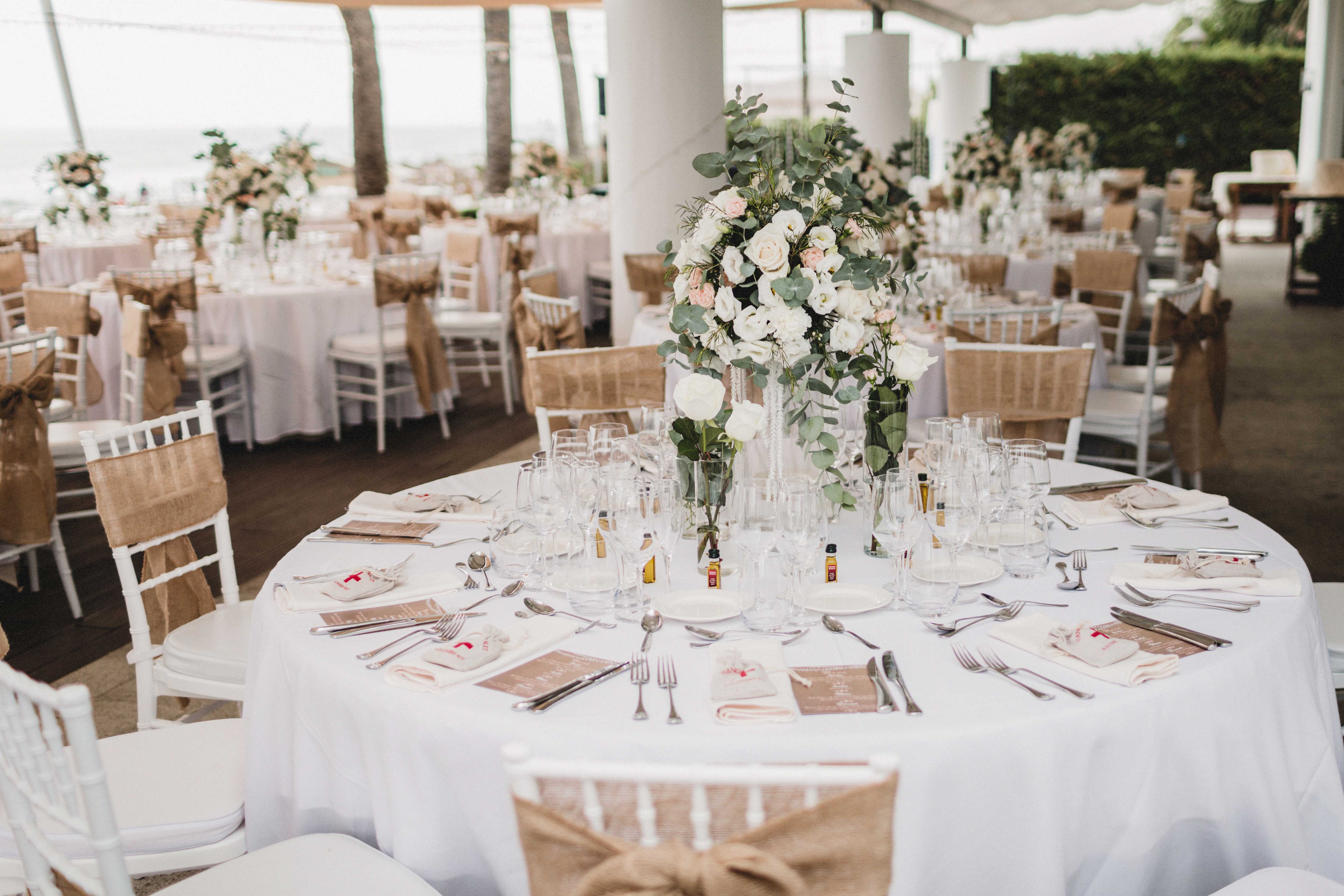 Marbella Wedding set up