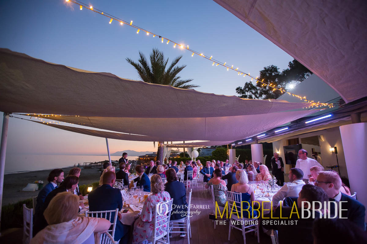 Beach wedding venue Spain