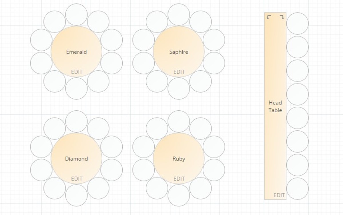 Wedding seating plan