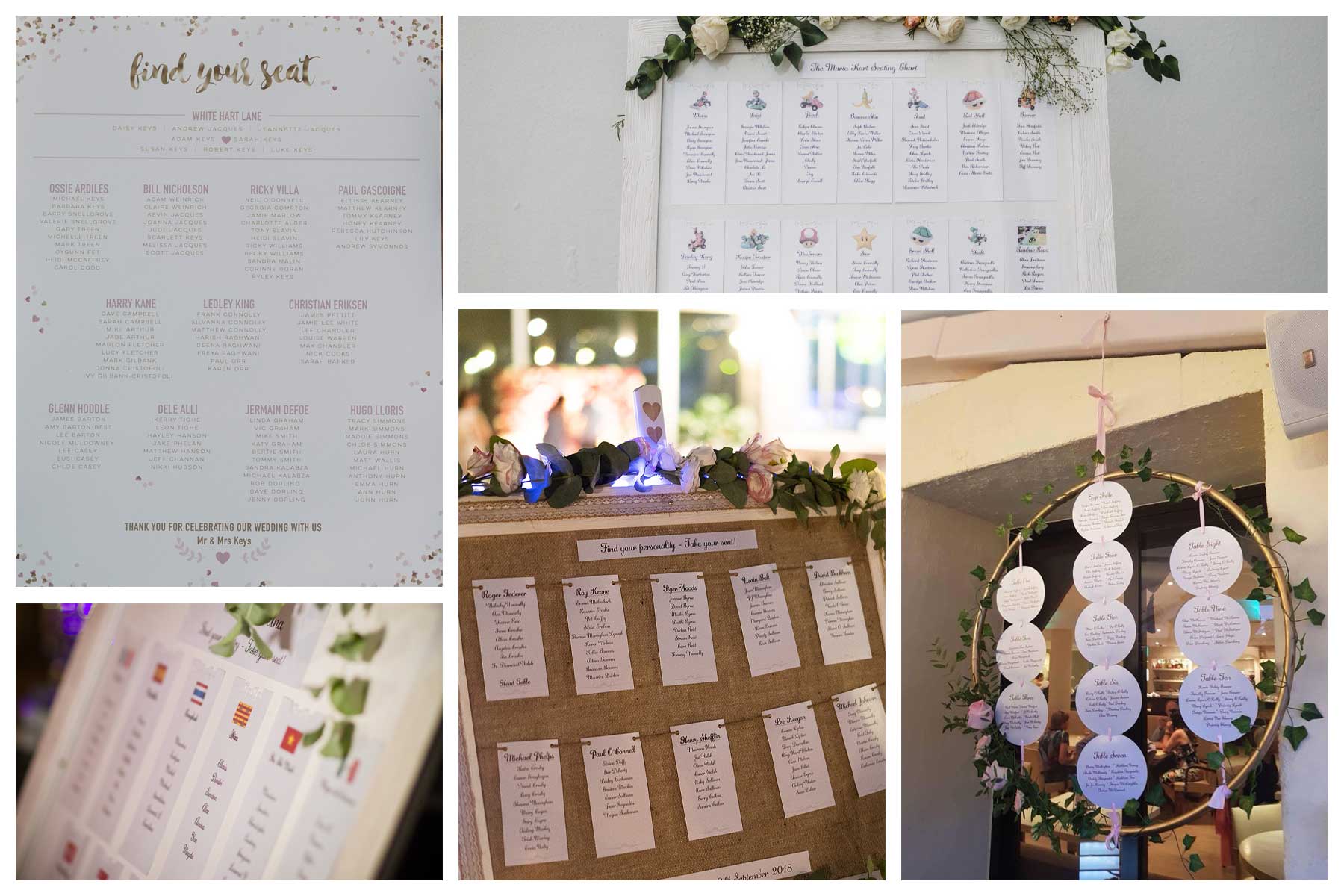 Wedding table plan ideas